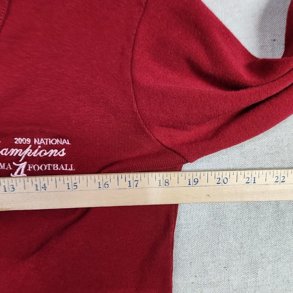 Alabama Crimson Tide Sweater Womens Large Red V-Neck Pullover Long Sleeve Champs - Picture 8 of 13